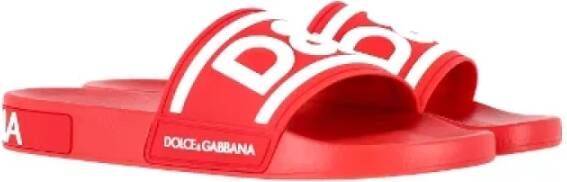 Dolce & Gabbana Pre-owned Rubber sandals Red Heren