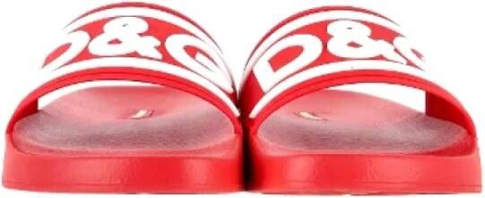 Dolce & Gabbana Pre-owned Rubber sandals Red Heren