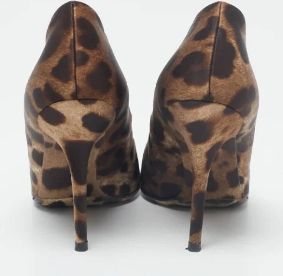 Dolce & Gabbana Pre-owned Satin heels Brown Dames