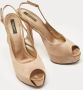 Dolce & Gabbana Pre-owned Satin heels Brown Dames - Thumbnail 4