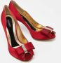 Dolce & Gabbana Pre-owned Satin heels Red Dames - Thumbnail 4