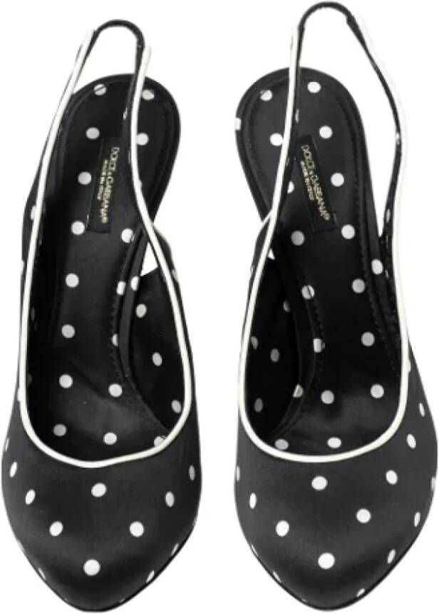 Dolce & Gabbana Pre-owned Satin sandals Black Dames