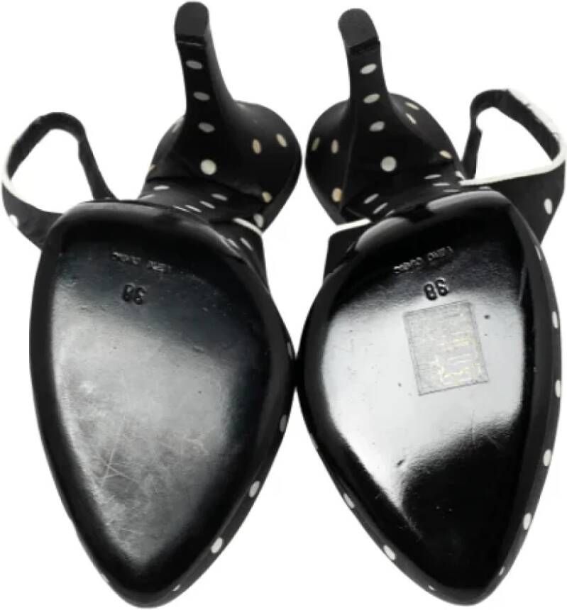 Dolce & Gabbana Pre-owned Satin sandals Black Dames