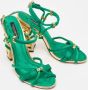 Dolce & Gabbana Pre-owned Satin sandals Green Dames - Thumbnail 4