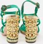 Dolce & Gabbana Pre-owned Satin sandals Green Dames - Thumbnail 5