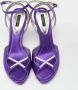 Dolce & Gabbana Pre-owned Satin sandals Purple Dames - Thumbnail 3