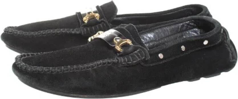 Dolce & Gabbana Pre-owned Suede flats Black Dames