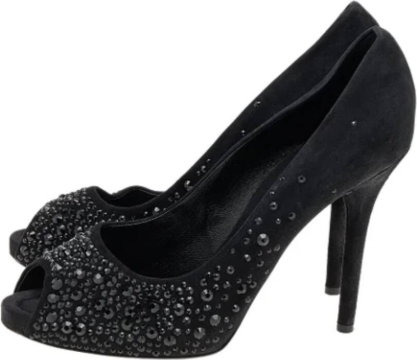 Dolce & Gabbana Pre-owned Suede heels Black Dames