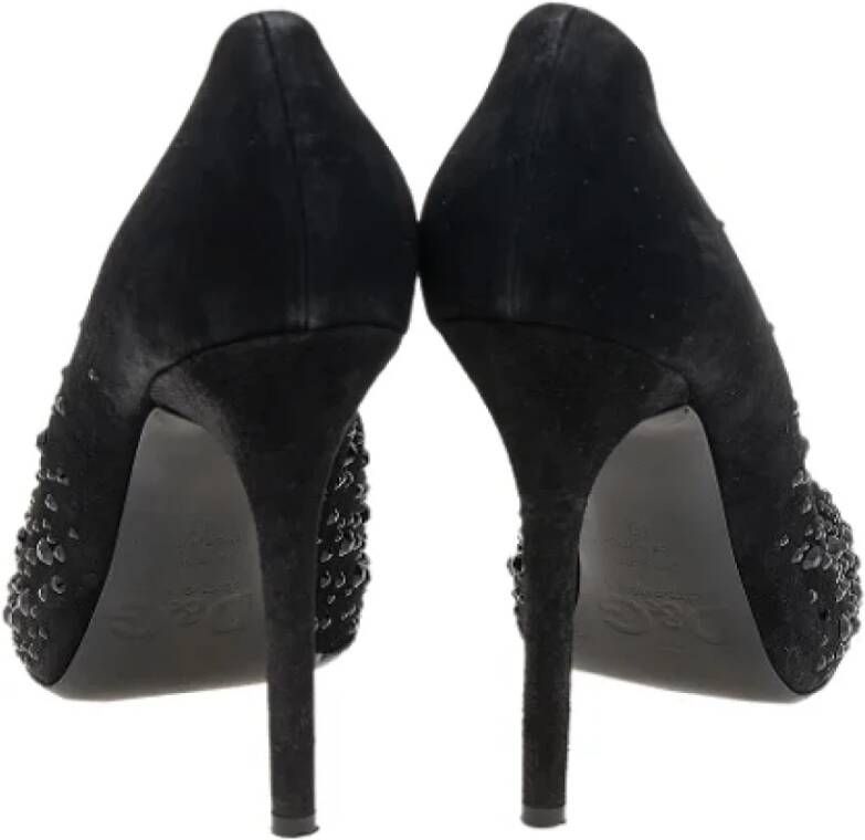 Dolce & Gabbana Pre-owned Suede heels Black Dames