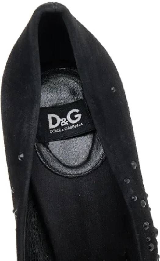 Dolce & Gabbana Pre-owned Suede heels Black Dames