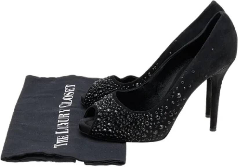 Dolce & Gabbana Pre-owned Suede heels Black Dames