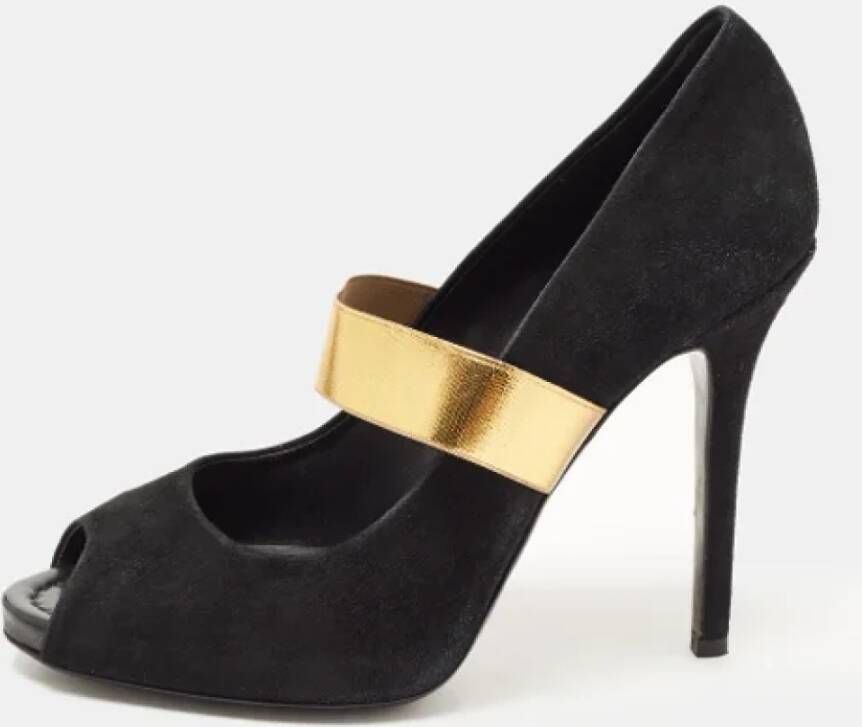 Dolce & Gabbana Pre-owned Suede heels Black Dames