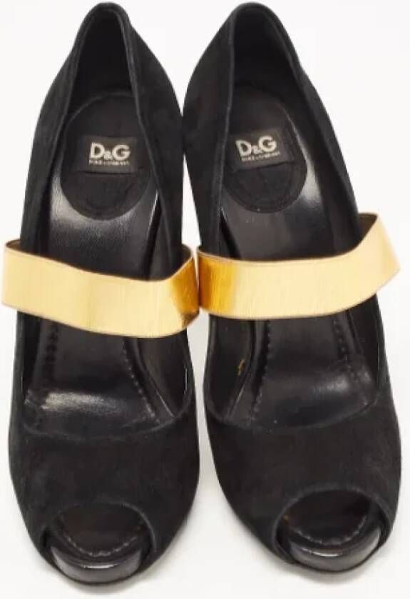 Dolce & Gabbana Pre-owned Suede heels Black Dames