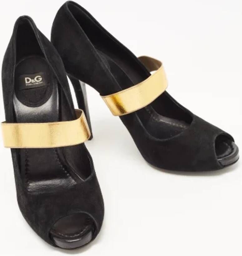 Dolce & Gabbana Pre-owned Suede heels Black Dames