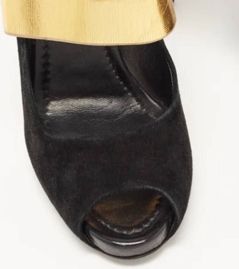 Dolce & Gabbana Pre-owned Suede heels Black Dames