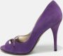 Dolce & Gabbana Pre-owned Suede heels Purple Dames - Thumbnail 2