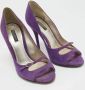Dolce & Gabbana Pre-owned Suede heels Purple Dames - Thumbnail 5