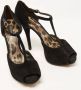 Dolce & Gabbana Pre-owned Suede sandals Black Dames - Thumbnail 4