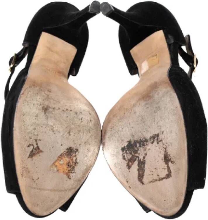 Dolce & Gabbana Pre-owned Suede sandals Black Dames