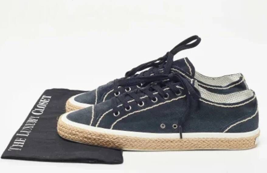Dolce & Gabbana Pre-owned Suede sneakers Blue Dames