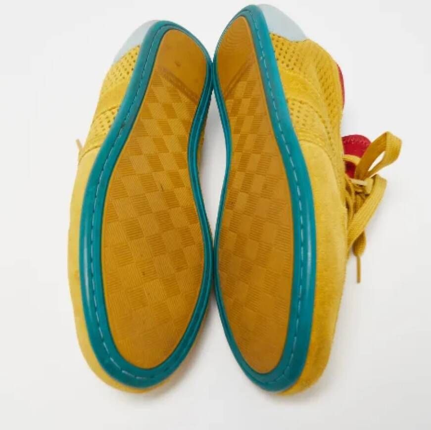 Dolce & Gabbana Pre-owned Suede sneakers Yellow Dames