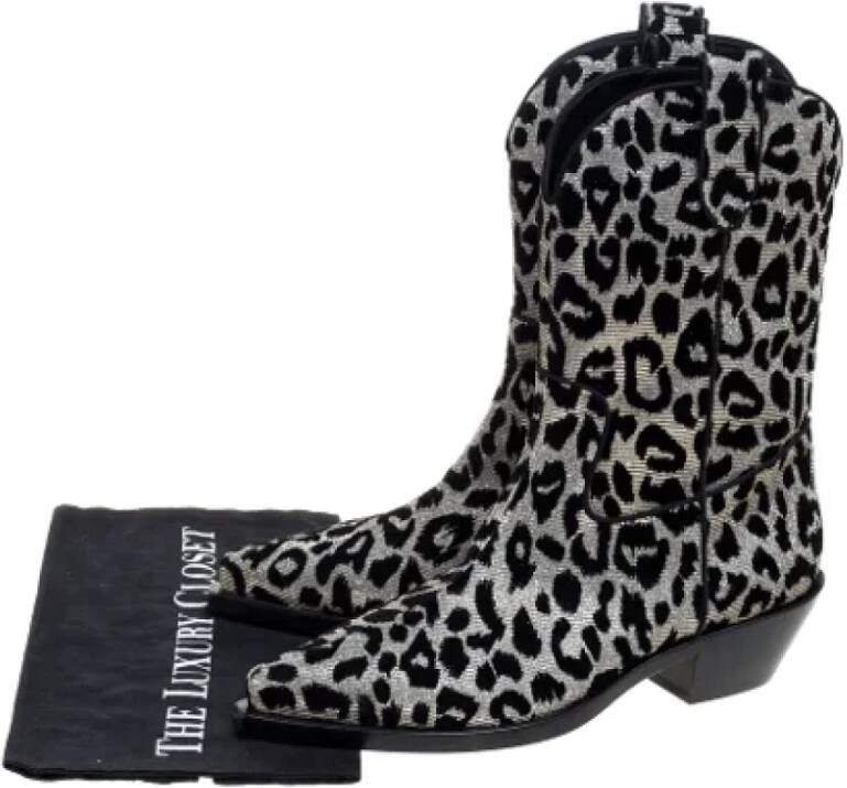 Dolce & Gabbana Pre-owned Velvet boots Multicolor Dames