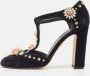 Dolce & Gabbana Pre-owned Velvet heels Black Dames - Thumbnail 2