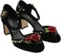Dolce & Gabbana Pre-owned Velvet heels Black Dames - Thumbnail 3
