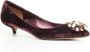 Dolce & Gabbana Pre-owned Velvet heels Purple Dames - Thumbnail 3