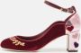 Dolce & Gabbana Pre-owned Velvet heels Red Dames - Thumbnail 2
