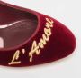Dolce & Gabbana Pre-owned Velvet heels Red Dames - Thumbnail 7