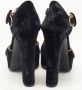 Dolce & Gabbana Pre-owned Velvet sandals Black Dames - Thumbnail 5