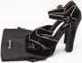 Dolce & Gabbana Pre-owned Velvet sandals Black Dames - Thumbnail 9