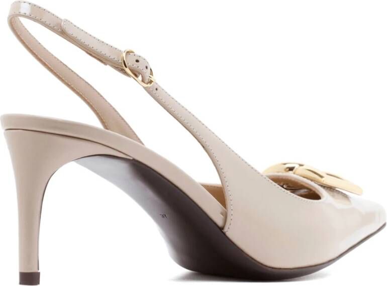 Dolce & Gabbana Bruine Hakken Schoenen Beige Dames