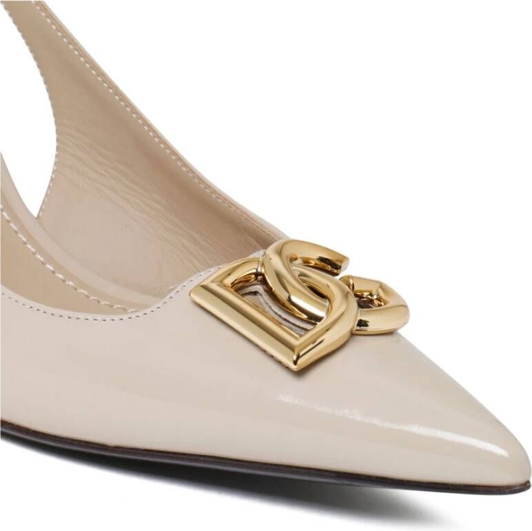 Dolce & Gabbana Bruine Hakken Schoenen Beige Dames