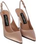 Dolce & Gabbana Elegante Decollete Schoenen voor Vrouwen Beige Dames - Thumbnail 10