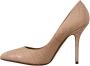 Dolce & Gabbana Beige Nude Leren Bellucci Hakken Pumps Schoenen Beige Dames - Thumbnail 2