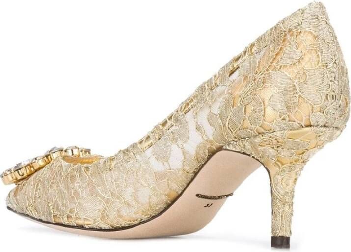 Dolce & Gabbana 'Bellucci' lace pumps Metallic - Foto 3