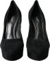 Dolce & Gabbana Stijlvolle Suede Platform Hakpumps Black Dames - Thumbnail 10