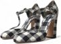 Dolce & Gabbana Retro Gingham Mary Janes Schoenen Multicolor Dames - Thumbnail 11