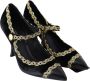 Dolce & Gabbana Zwarte Velvet Gouden Mary Janes Pumps Black Dames - Thumbnail 3