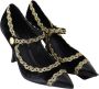 Dolce & Gabbana Zwarte Velvet Gouden Mary Janes Pumps Black Dames - Thumbnail 9