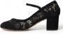 Dolce & Gabbana Zwarte Mary Jane Pumps met Kant Black Dames - Thumbnail 13