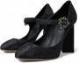 Dolce & Gabbana Brokaat Kristal Hak Pumps Black Dames - Thumbnail 3