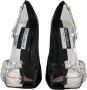 Dolce & Gabbana Zwart Zilver Kristal Dubbel Ontwerp Hoge Hakken Schoenen Multicolor Dames - Thumbnail 2