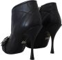 Dolce & Gabbana Zwarte Devotion Gewatteerde Gespte Enkellaarzen Schoenen Black Dames - Thumbnail 5