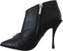Dolce & Gabbana Gewatteerde Leren Stiletto Laarzen Black Dames - Thumbnail 13