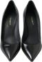 Dolce & Gabbana Prachtige Zwarte Leren Hoge Hakken Black Dames - Thumbnail 3