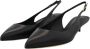 Dolce & Gabbana Zwarte Leren Slingbacks met Gespsluiting Black Dames - Thumbnail 4