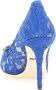 Dolce & Gabbana Elegante Kant Hakken met Juweelversiering Blue Dames - Thumbnail 7